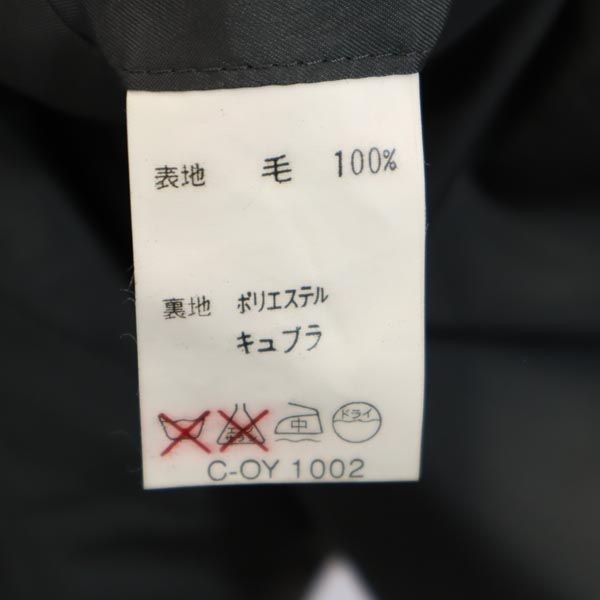 LANVIN wool Check Pattern tailored jacket gray Me… - image 9