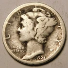 1924 S Mercury Dime VG - F   "Actual Coin Pictured - Not Cleaned"