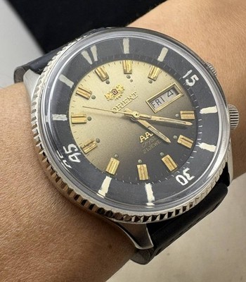 ORIENT AAA Crystal Diver 21 Jewels Automatic Vintage Men's Watch BT469620A