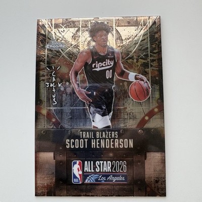 Scoot Henderson 2025 Topps Chrome Cactus Jack Basketball NBA All-Star #23