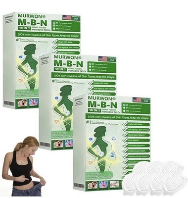 MURWON 10-In-1 Nano Fusion Metabolic Patch NEW Berberine Moringa USA (3) Boxes