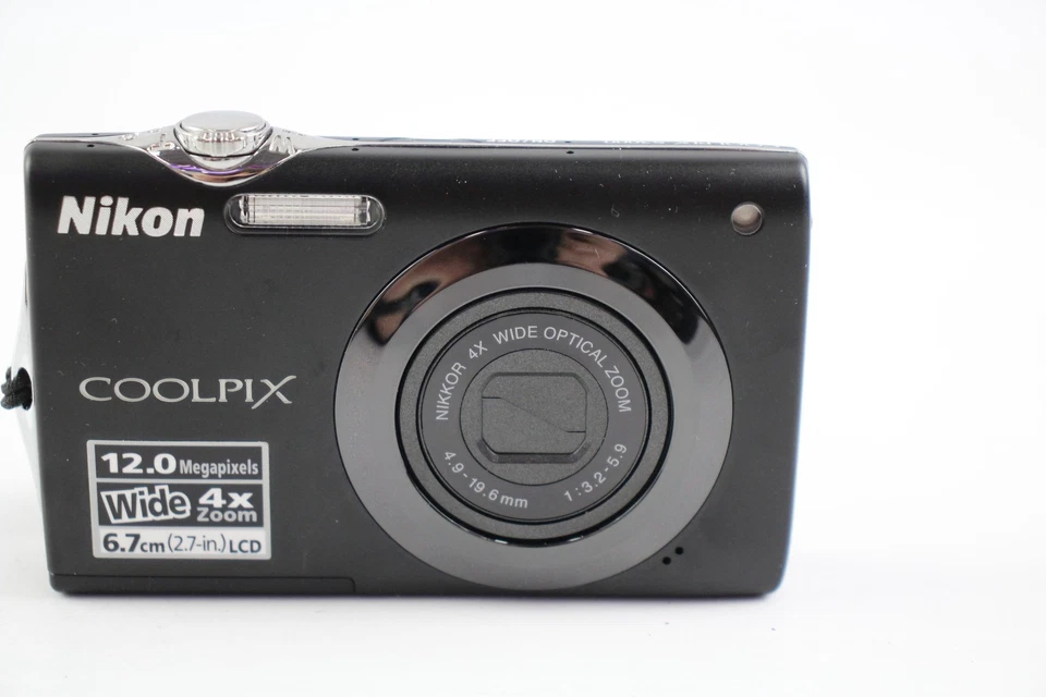 Nikon Coolpix S3000 Digital Compact Camera Working w/ Nikkor 4x Wide Zoom Lens - Image 2 of 4