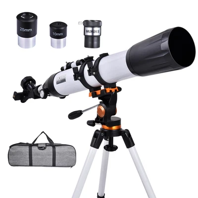 AINT 800/90 Anfänger Astronomie Teleskop mit Handy Adapter Mondbeobachtung Geschenk