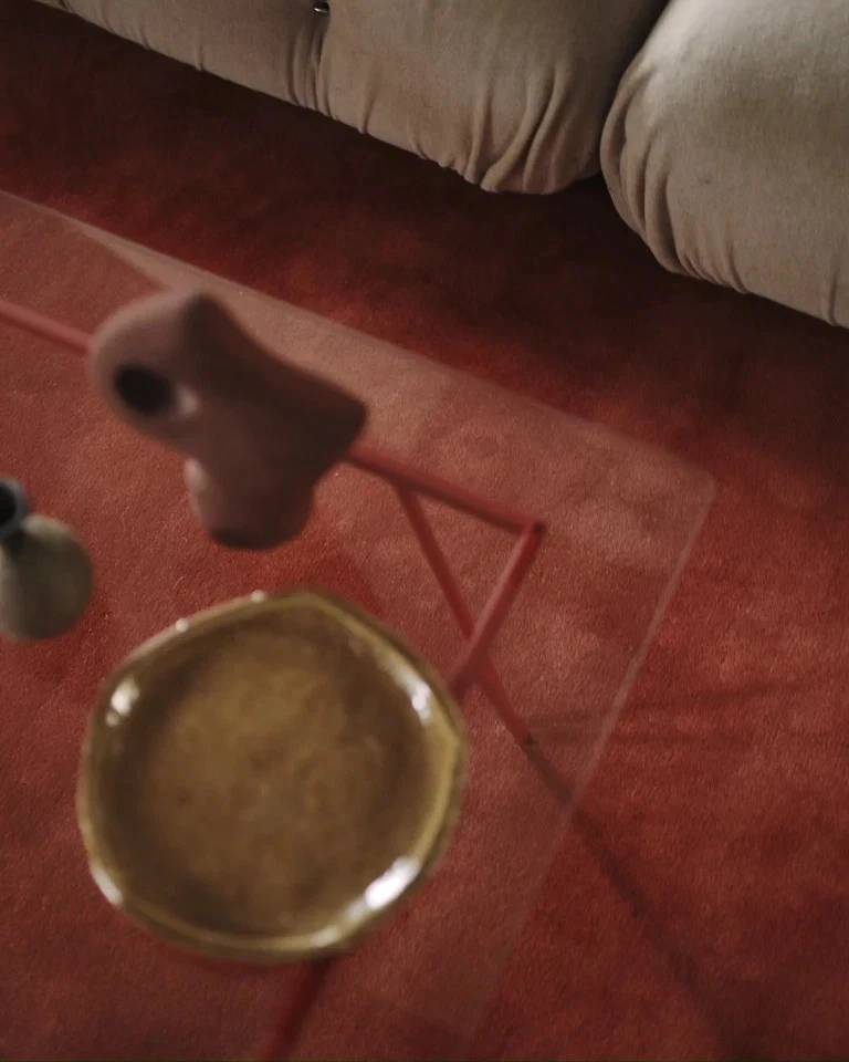 Tapete de lã tufado à mão 9x12 pés -Nós nórdicos grande tapete de área laranja queimado 8x10 6x9 - Imagem 4 de 4