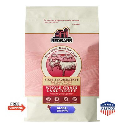 Redbarn Pet Products Redbarn Whole Grain Adult Dry Dog Food Kibble - Land Beef