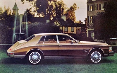 2nd generation Cadillac Seville with bustleback trunk