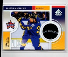 2024-25 SP Game Used All-Star Puck Relics Auston Matthews Toronto Maple Leafs