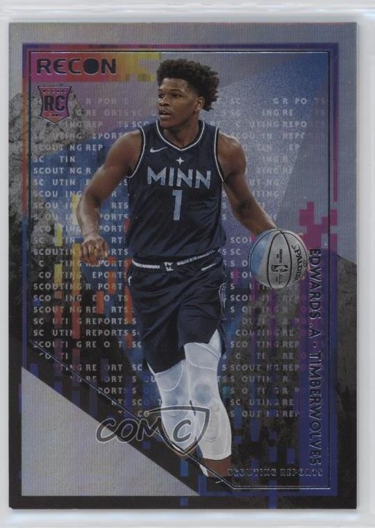 2020-21 Panini Recon Scouting Reports Anthony Edwards #3 0p6y