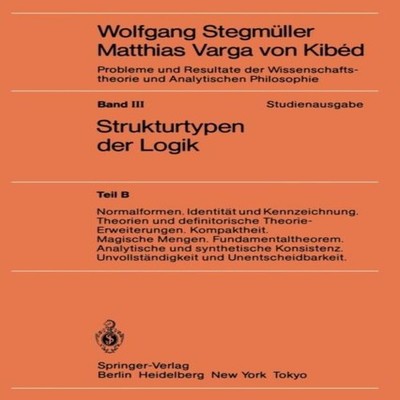 Normalformen. Identitat Und Kennzeichnung. Theorien Und Definitor