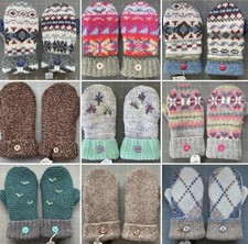 KIDS FELTED WOOL SWEATER MITTENS HANDMADE   Childrens Size 3-5  YOU PICK   SALE