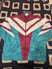 Vintage 80s Adidas Originals Colorblock Track Jacket Boxy Teal Purple Men  s L