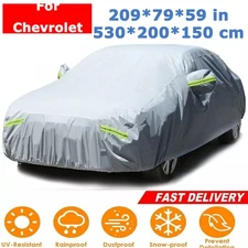 Full Car Cover Outdoor Waterproof Snow Rain UV Protection For Chevrolet Sedan