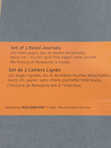 Lot Of 3 Moleskine Cashiers Legendary Notebook, Soft Cover, 7-1/2” X 10” - Picture 2 of 2