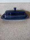 Fiestaware USA Cobalt Blue Covered Butter Dish Homer Laughlin HLC