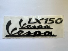 VESPA LX 150 - Set Emblemi 3D - Nero - Adesivo Scritta 
