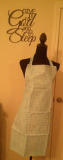 One Size Fits Most Waterproof Dog Grooming Apron/Smock Light Blue w/Dogs