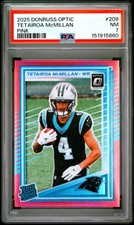 2025 PANINI DONRUSS OPTIC PINK #209 TETAIROA MCMILLAN ROOKIE RC PSA 7