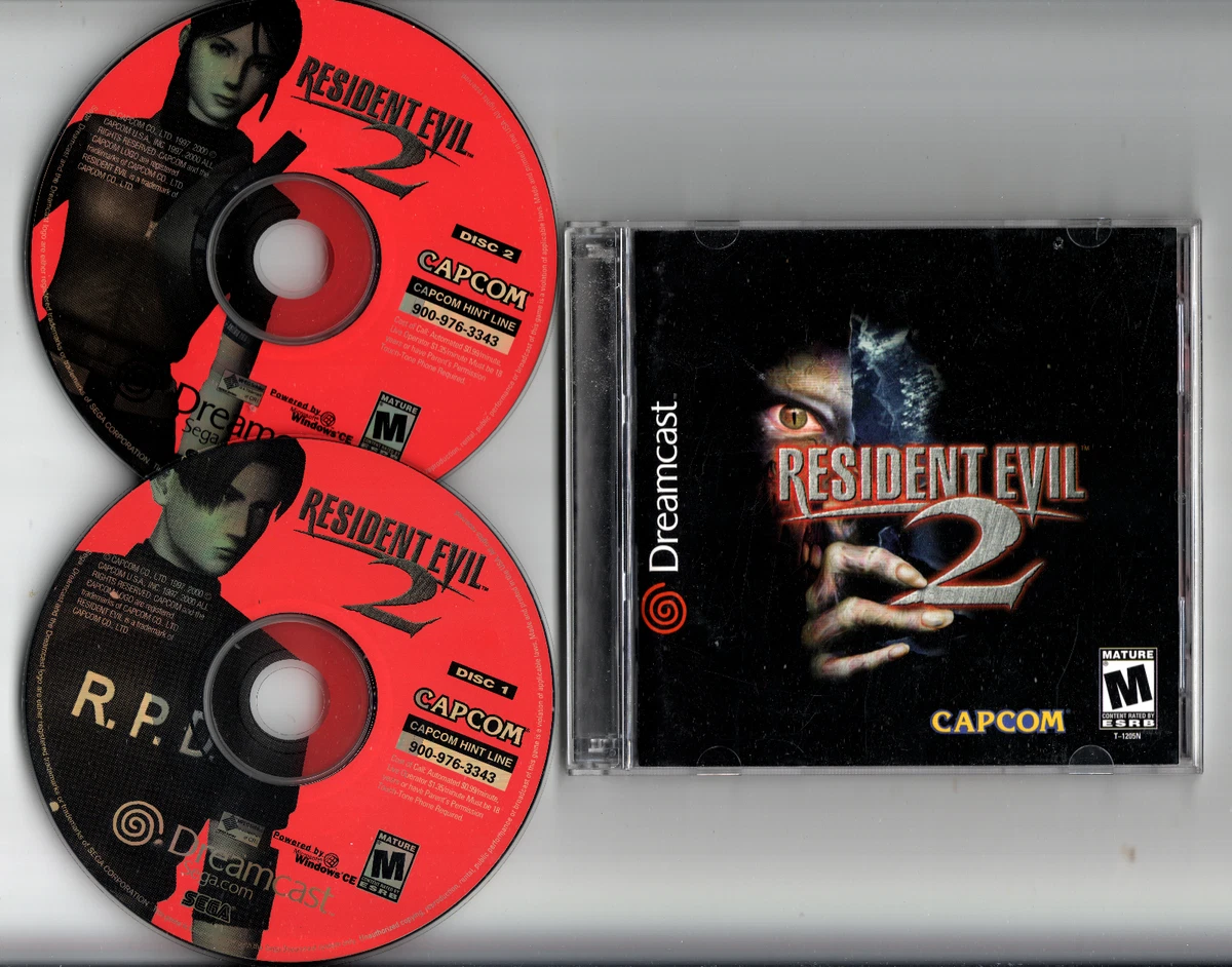 Action & Adventure Sega Dreamcast Resident Evil 2 Video Games for