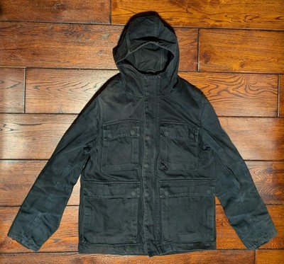 Saturdays NYC Field Chore Coat Work Utilty Jacket Removable Liner Sz M FLAW READ