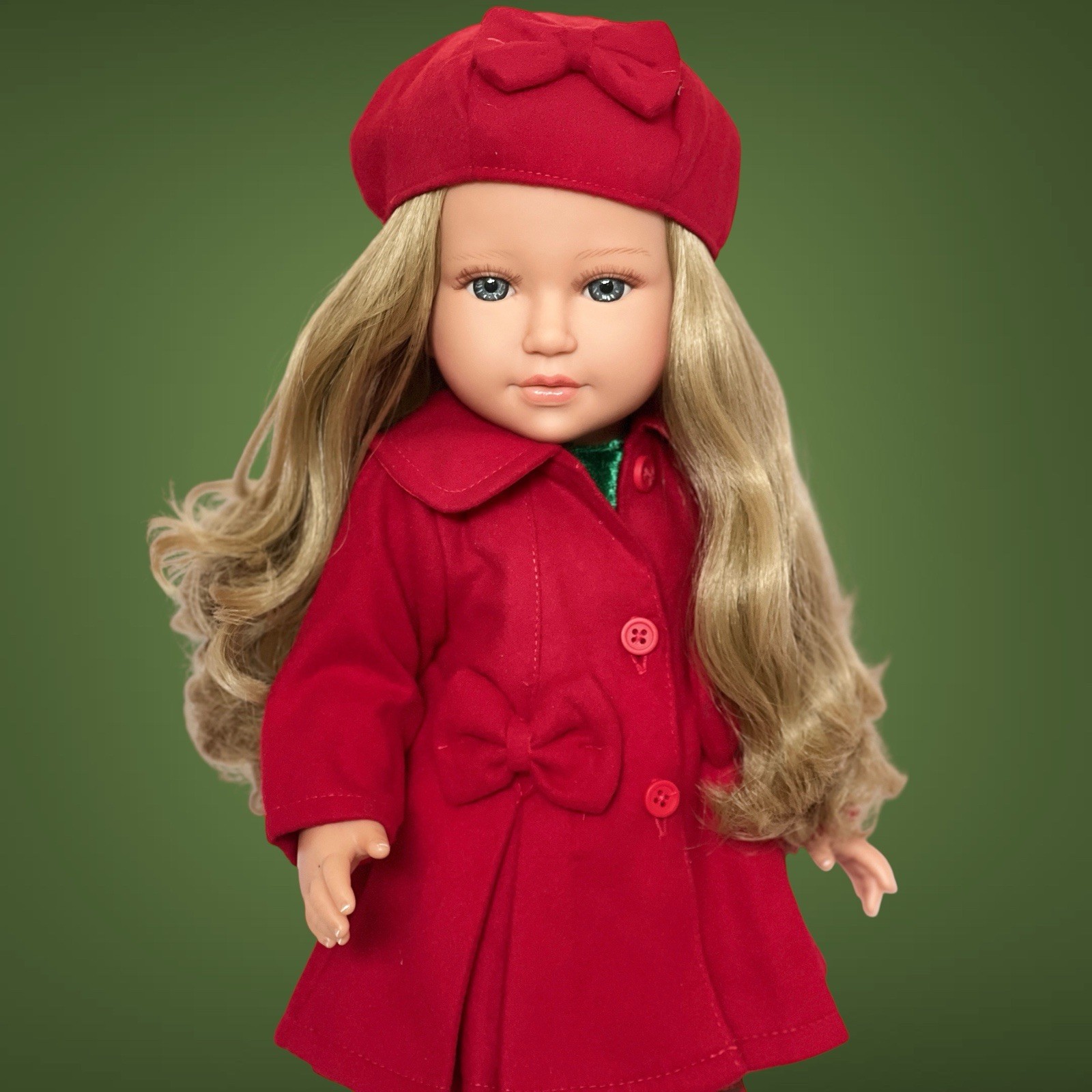 18 Inch Doll Clothes- Holiday Set With Coat Complete