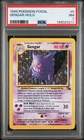 1999 POKEMON FOSSIL #5 GENGAR-HOLO PSA 7