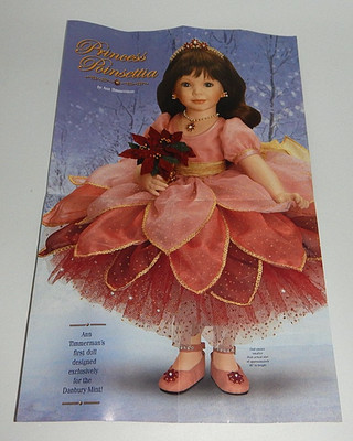 POSTER of Danbury Mint Princess Poinsettia Doll By Ann Timmerman-POSTER ONLY