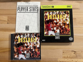 World Class Baseball (TurboGrafx-16) with box and manual, plus player stat book