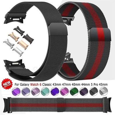 Für Samsung Galaxy Watch 4 5 6 7 40/44mm Classic 47mm Quick fit Ersatz Armband