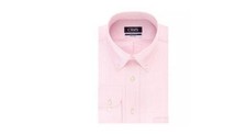NEW MENS CHAPS PERFORMANCE COMFORT STRETCH SLIM DRESS SHIRT PINK 17.5 32/33 XL