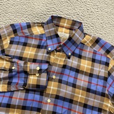 Eton Slim Fit Shirt Mens 15.5-39 Plaid Button Up Classic Preppy Career Wear
