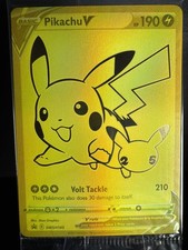 ピカチュウ ゴールド 25TH プロモ - SWSH145 Pikachu V #SWSH145
