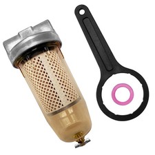 496 Fuel Tank Filter For Gasoline Diesel Water Separate W 1 Npt Cap B10-al