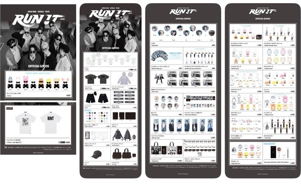 NEW*Stray Kids World Tour RUN IT JAPAN POPUP OFFICIAL GOODS LIMITED STAY