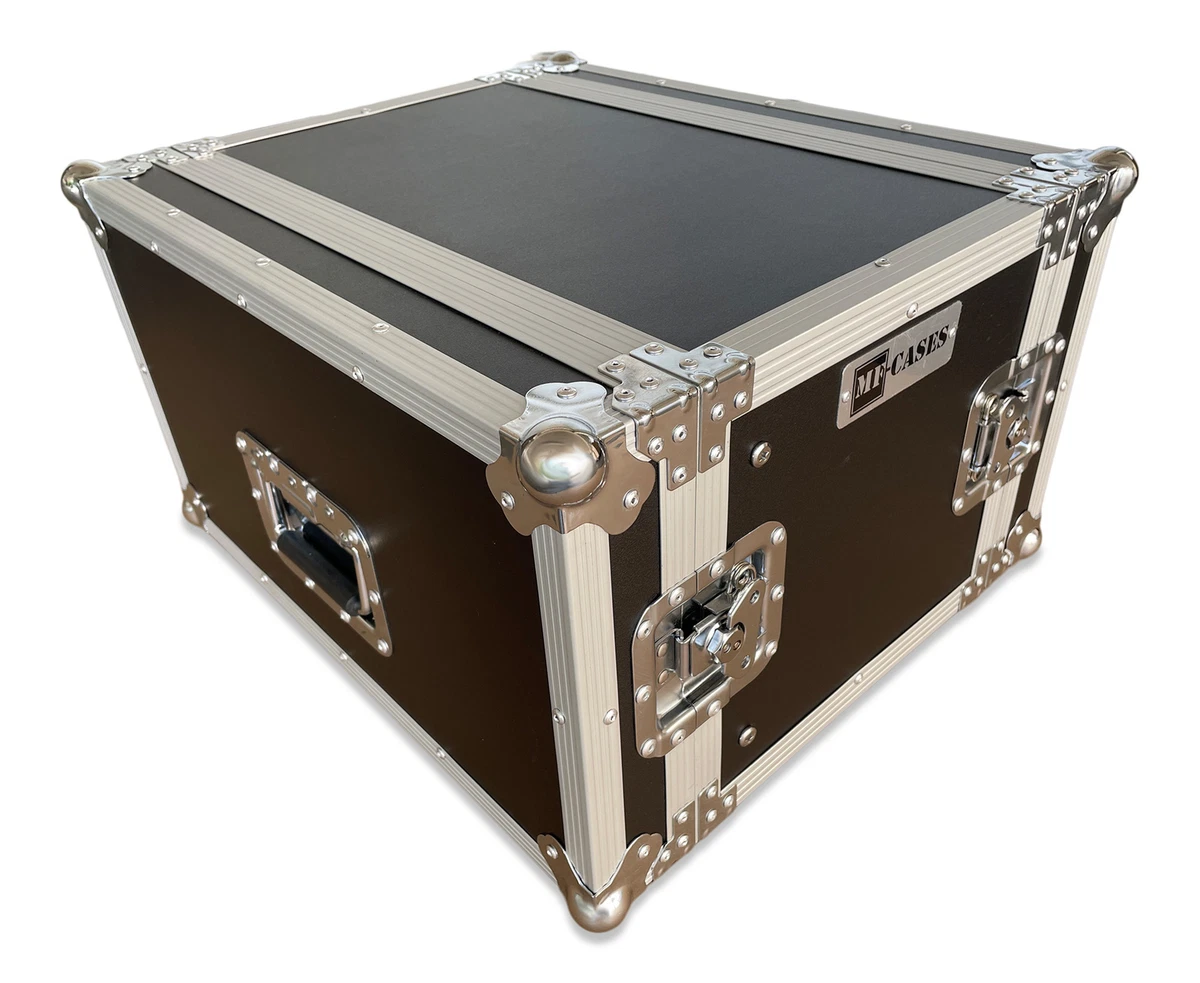 RACK CASE 6HE /19" Rackschienen V+h MaxTiefe 45cm 9mm Multiplex Flightcase Profi