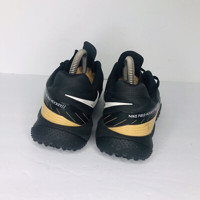 Nike Vapor Drive Field Hockey Shoes Black Gold Mens Size 8  display picture 1