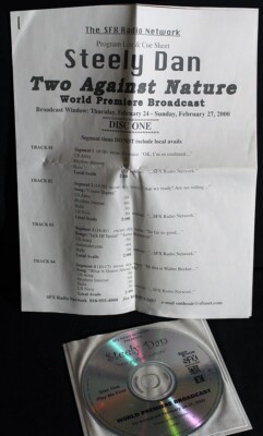 Steely Dan-Two Against Nature-World Premiere Broadcast-SFX Radio Net-2-CDs-Cues!