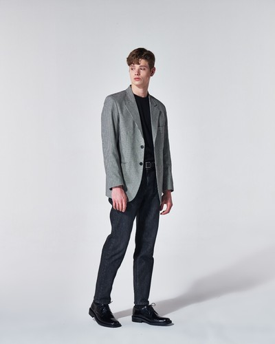 Zapatos Oxford Derby para hombre Firenze Atelier de cuero negro punta cuadrada con suela vibram - Imagen 14 de 19
