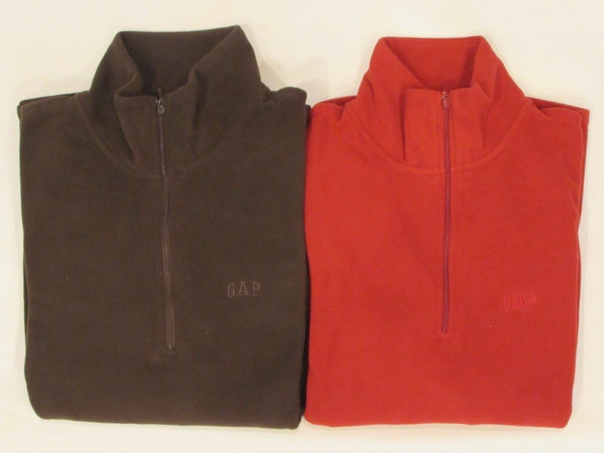 NEW LADIES’ GAP 1/4 ZIP FLEECE PULLOVER JACKET, PICK A SIZE COLOR, $50