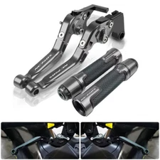 For Honda NC750X 2014-2018 CNC Folding Brake Clutch Levers Handlebar Grips sets