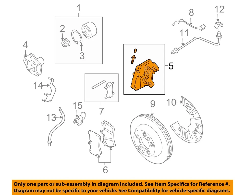 Porsche Cayenne 2008 2009 OEM juego de 4 pinzas de freno rotor de 12,99"" Foto 3 de 4