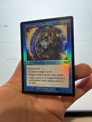 1X FOIL Archmage's Charm NM MTG Magic MH2 Retro Old Border (NOT ETCHED) EDH