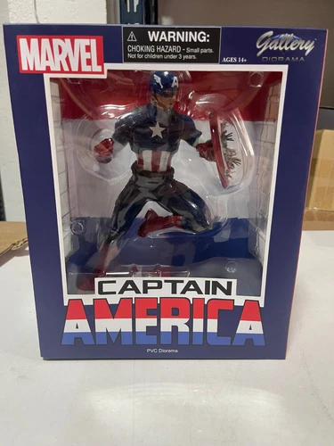 DIAMOND SELECT-MARVEL GALLERY-CAPTAIN AMERICA PVC STATUE 23CM, NUEVO A ESTRENAR