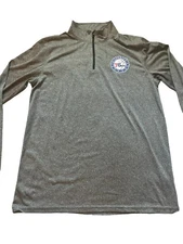Philadelphia 76ers UNK NBA Apparel 1/4 Zip Long Sleeve Stretch Top Size Medium
