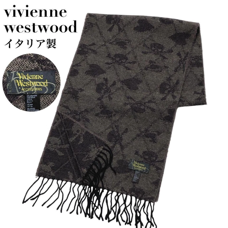 Bufanda Grande Vivienne Westwood Estilo Orbe - Hecha en Italia Usada Foto 2 de 4
