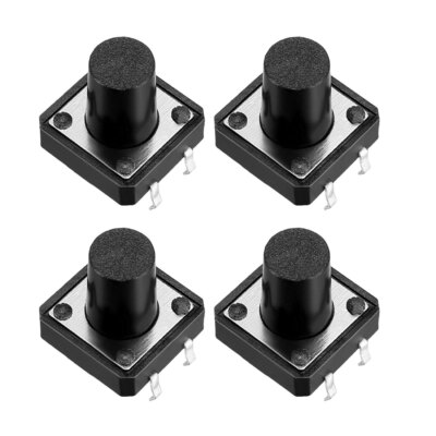 100 Stück Panel Momentan PCB DIP Taktile 4-Pin Druckschalter 12x12x12mm