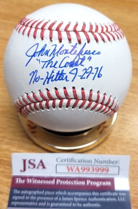 John Montefusco Autographed Signed San Francisco Giants "No Hitter 9/29/76" Official Major League Ball JSA 