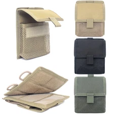 Tactical Molle Mesh Bags EDC Tool Pouch Quick Release Storage Accessory Kit Bags