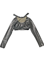 GORGEOUS Double Platinum Performance Dance Top sz Medium