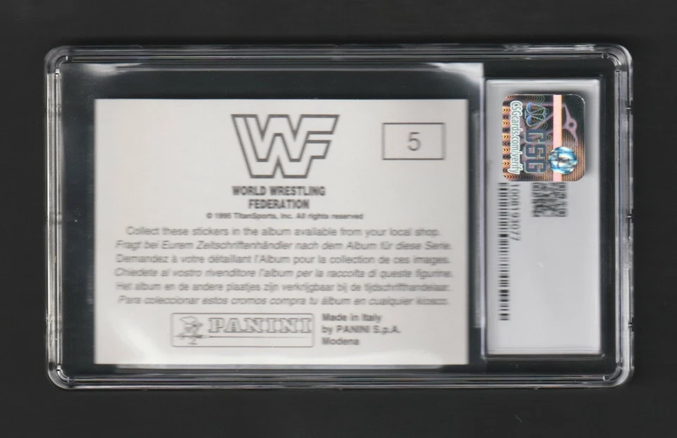 1995 Panini Diesel / Kevin Nash RC ~~ CSG 8.5 ~ WWE HOF ~ Tough Big Sexy Rookie! - Image 2 of 2