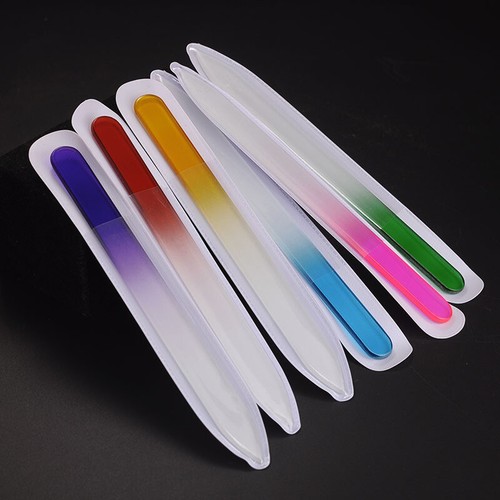 BEAUTIFUL CRYSTAL GLASS NAIL FILE IN MATCHING HARD CASE Manicure/Pedicur ~ - Picture 7 of 24